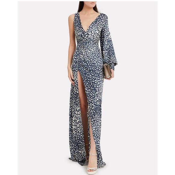 Alexis Kasadee maxi dress in blue leopard - Picture 1 of 10